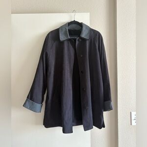 Vintage London Fog Navy Blue Midi Jacket